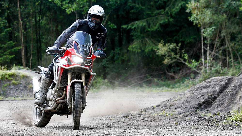 Honda Africa Twins at Weston Beach Race